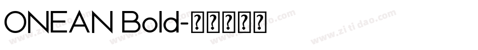 ONEAN Bold字体转换